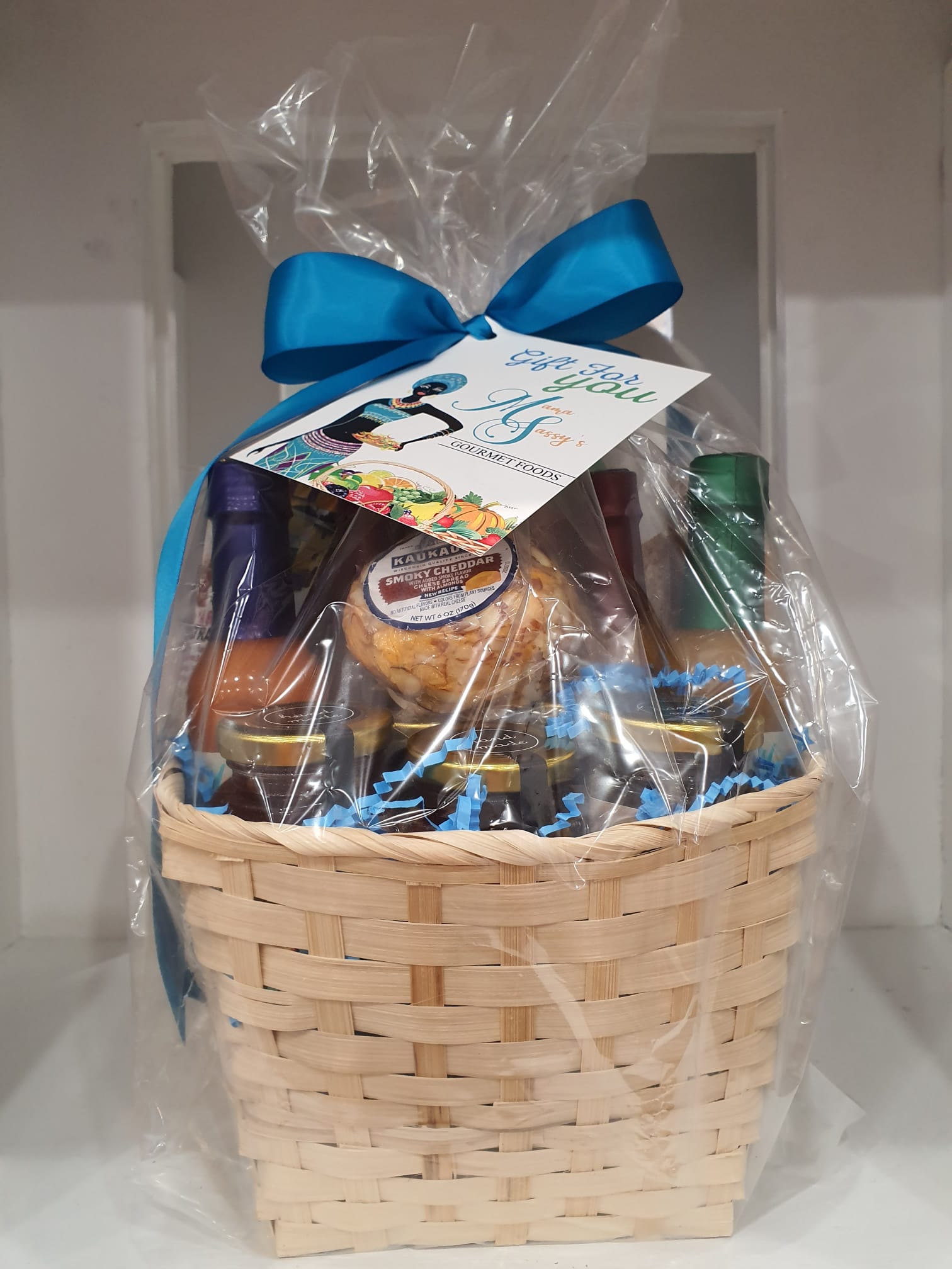 Curated Mama Sassy charcuterie gift basket